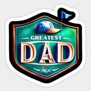 Hole in One Dad Sticker